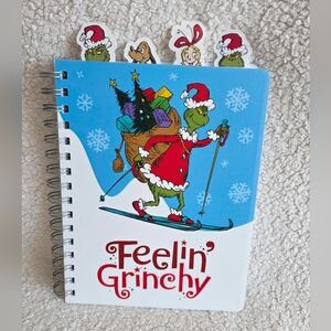New Dr. Seuss' The Grinch Christmas Journal, Tabs Includes Plastic Cover age 6+